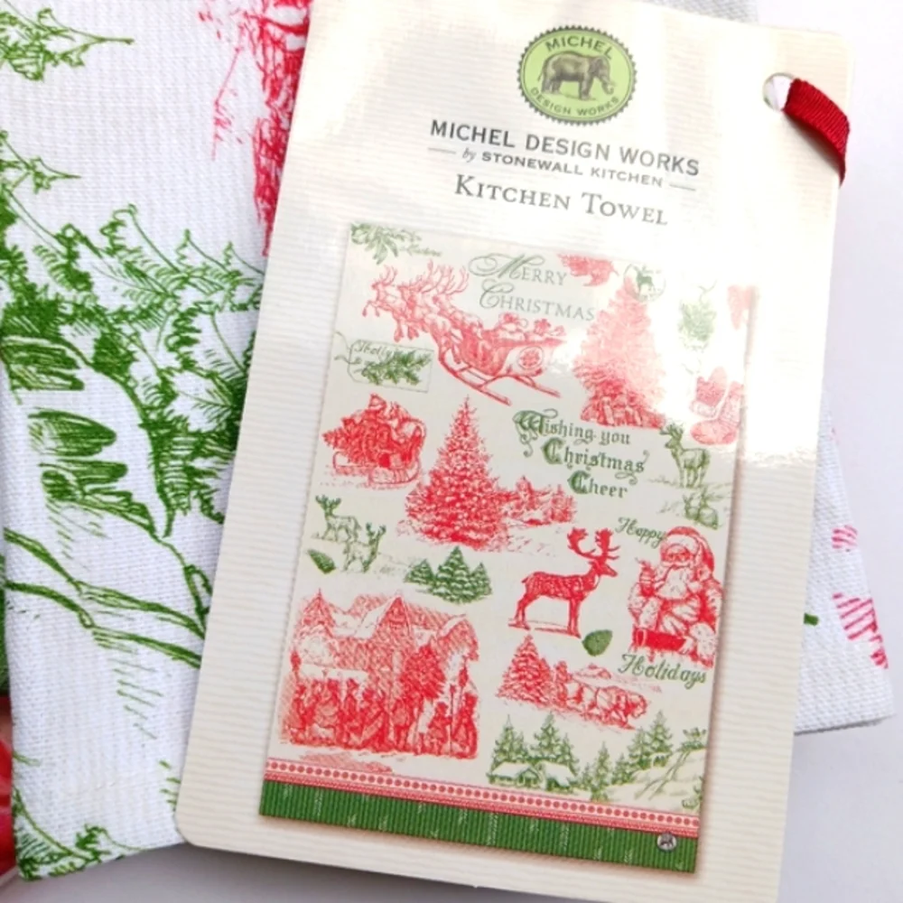3 NWT Michel Designs Works &  Stonewall Kitchen Towels